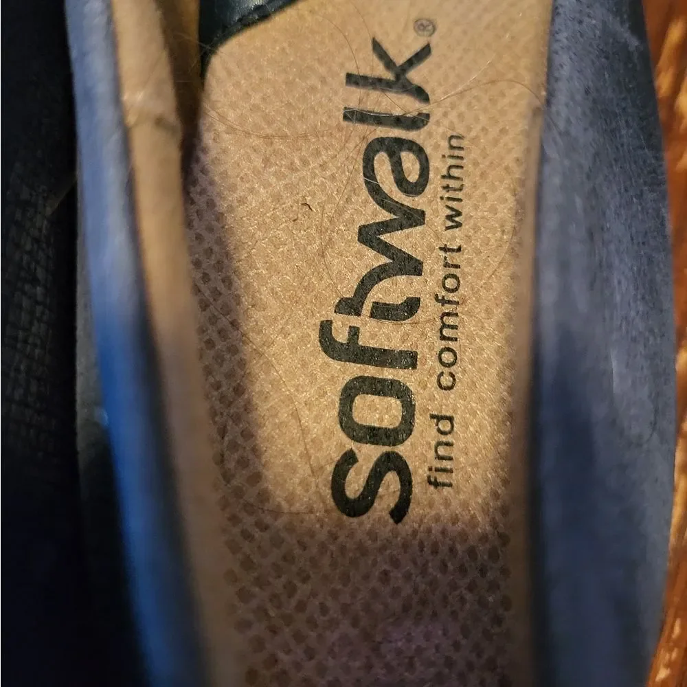 Softwalk Napa Womens Blue Extra Wide Mary Jane Flats Shoes, Size 7 - Picture 11 of 11